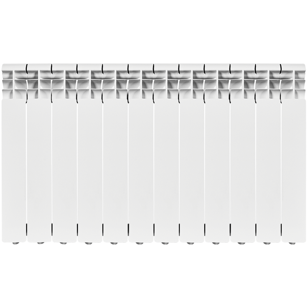 Радиатор алюминиевый ROMMER Profi 500 12 секции (AL500-80-80-100) (RAL9016), RAL-1210-050012