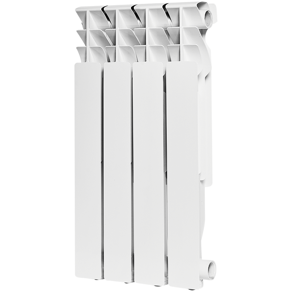 Радиатор алюминиевый ROMMER Plus 500 4 секций боковое подключение (RAL9016), RAL-3210-050004