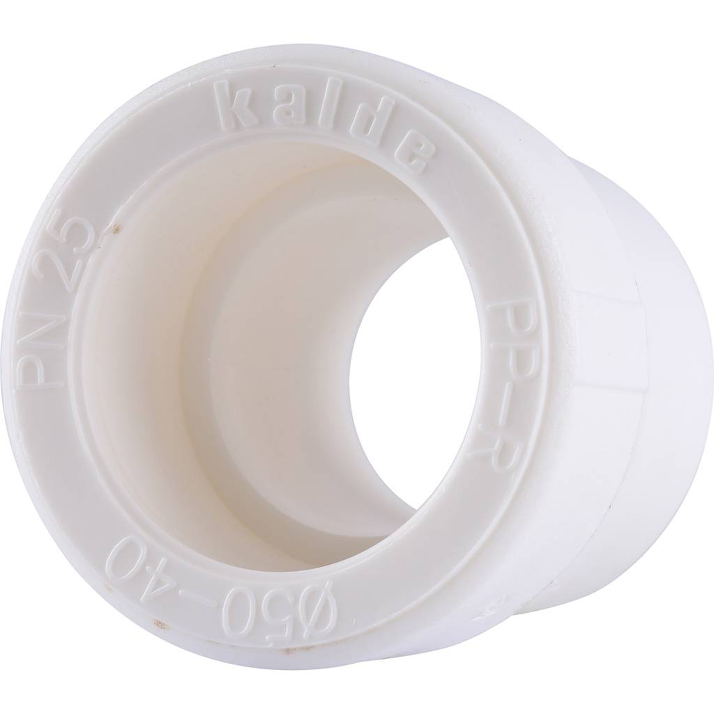 Муфта переходная Kalde 50x40 для полипропиленовых труб под сварку (цвет белый), 3212-rdc-504000