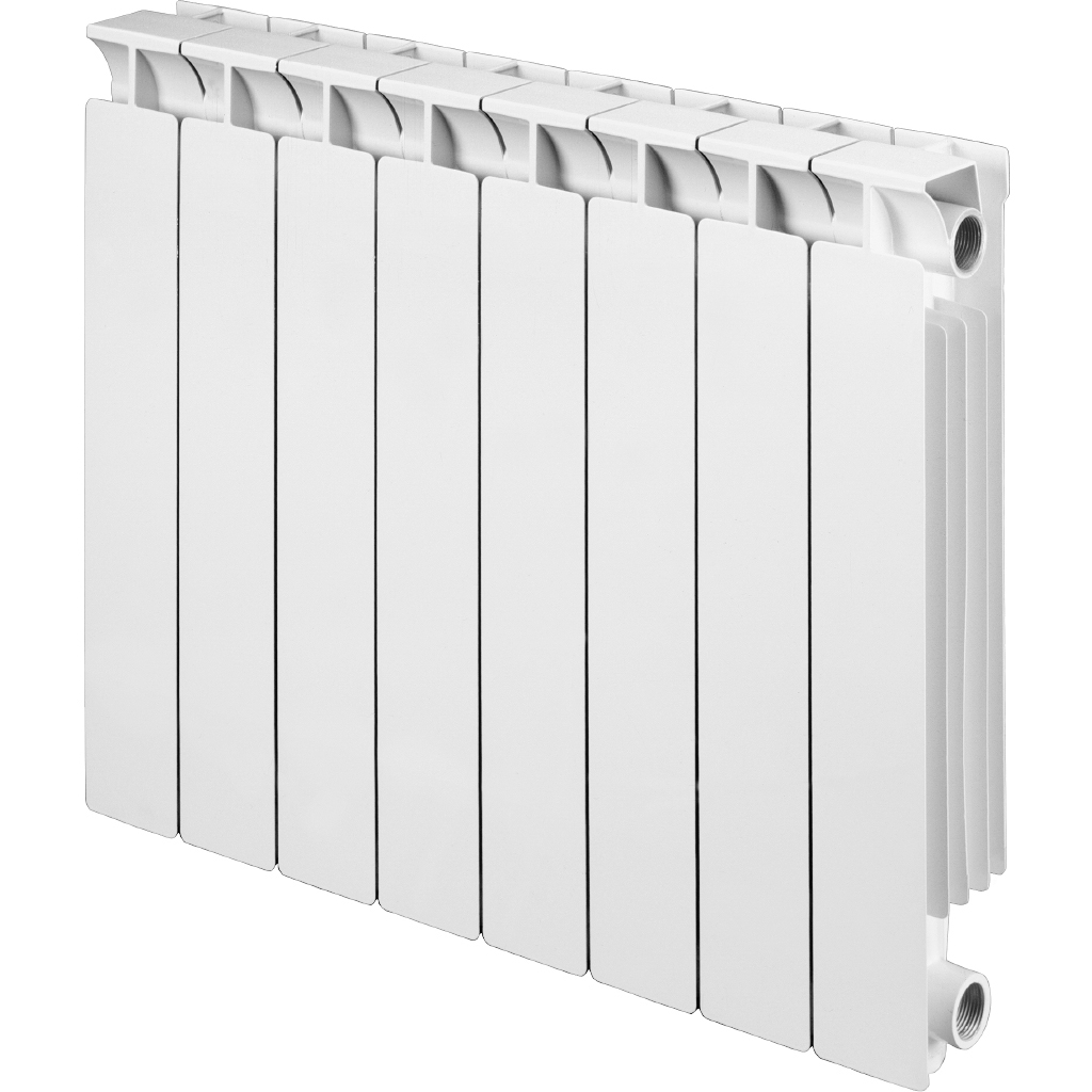 Радиатор алюминиевый Global MIX-600 Секция боковое подключение (белый RAL 9010), 22828