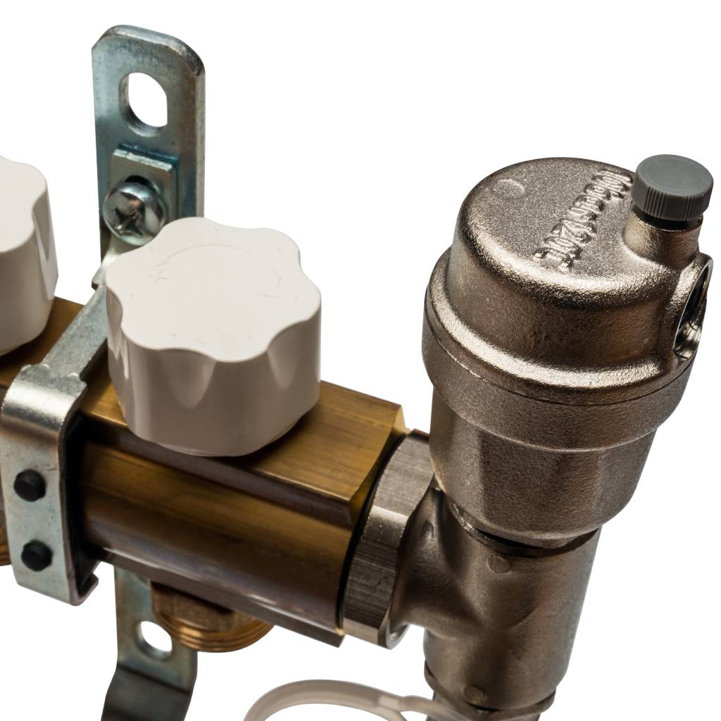 Распределительный коллектор из латуни без расходомеров STOUT 4 выхода, SMB 0468 000004