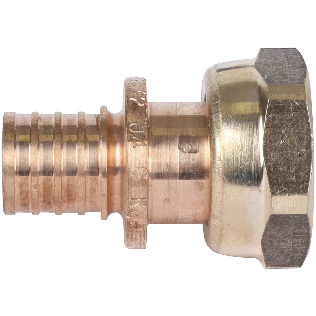 Переходник РЕХАУ RAUTITAN с накидной гайкой 16-G 1/2 RX+ для труб из сшитого полиэтилена аксиальный, 14563351001