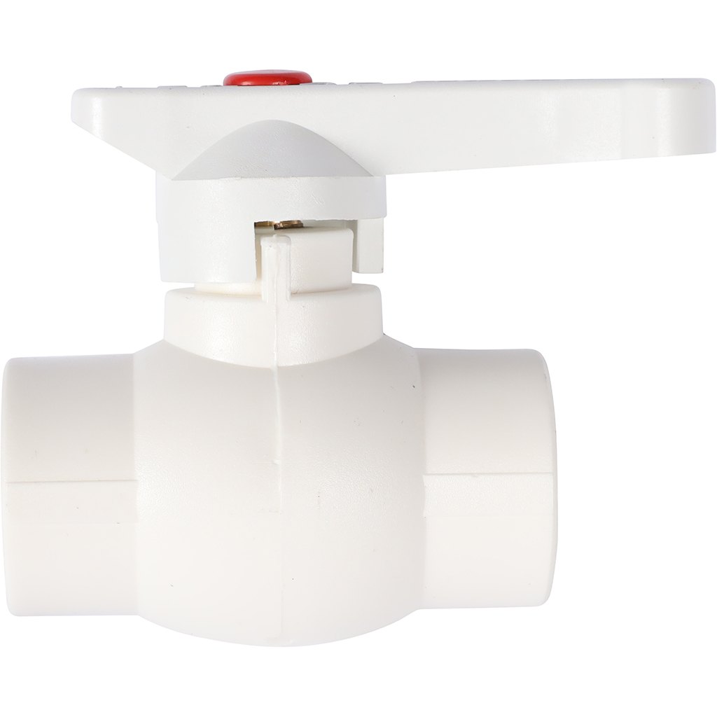 Кран шаровой Kalde d=25 для полипропиленовых труб под сварку (цвет белый), 3242-vlb-250003