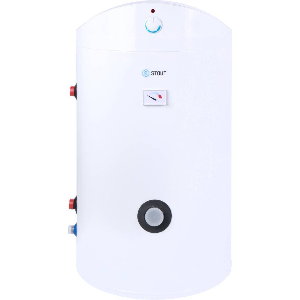 Водонагреватель STOUT бойлер комбинированного нагрева напольный 100 л, ТЭН 2 кВт, SWH-1110-050100