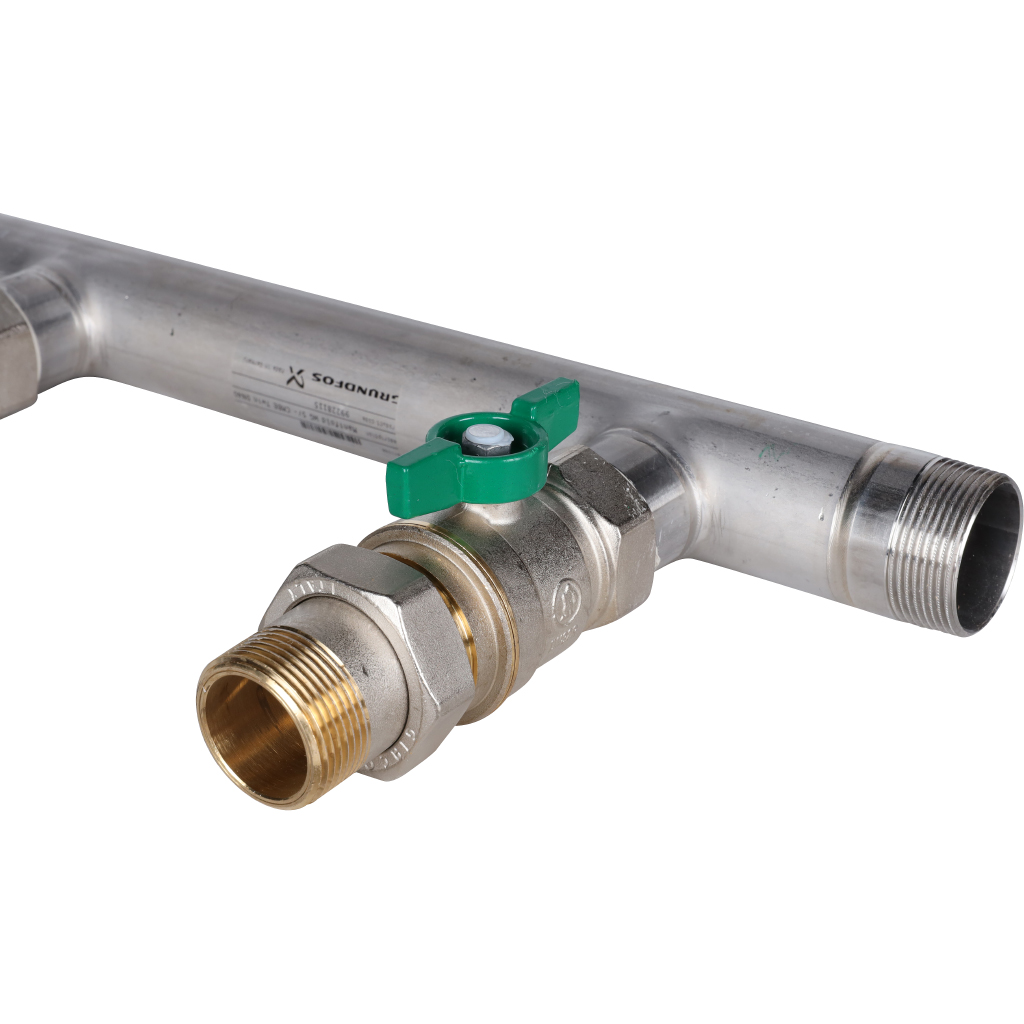 Напорный и всасывающий коллектор для установок Grundfos CMBE twin 1  - 1 1/4, 99229453