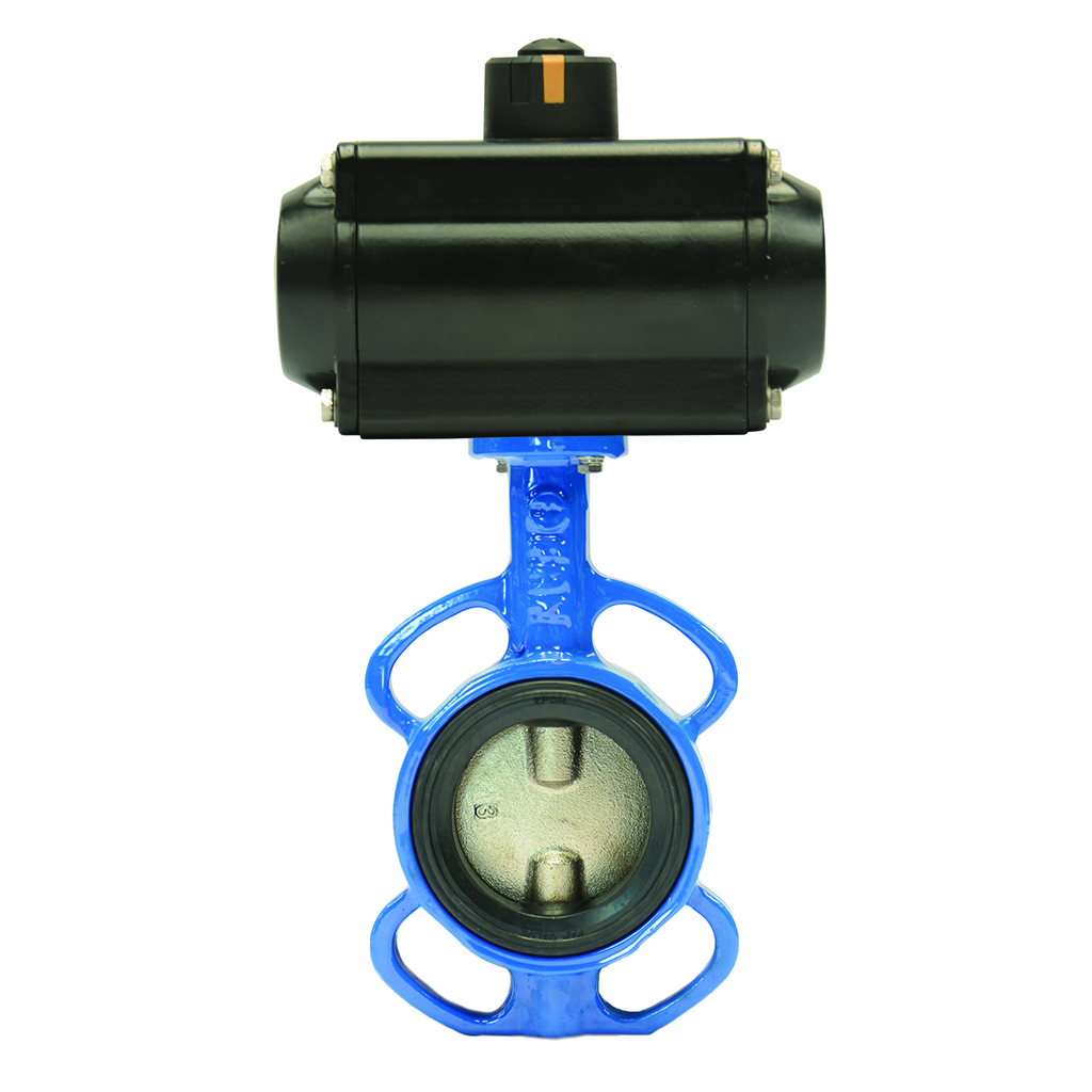 Затвор дисковый поворотный FAF Valve 3550 DN 150 c пневмоприводом двустороннего действия PA16DA, 3550150PA16DA