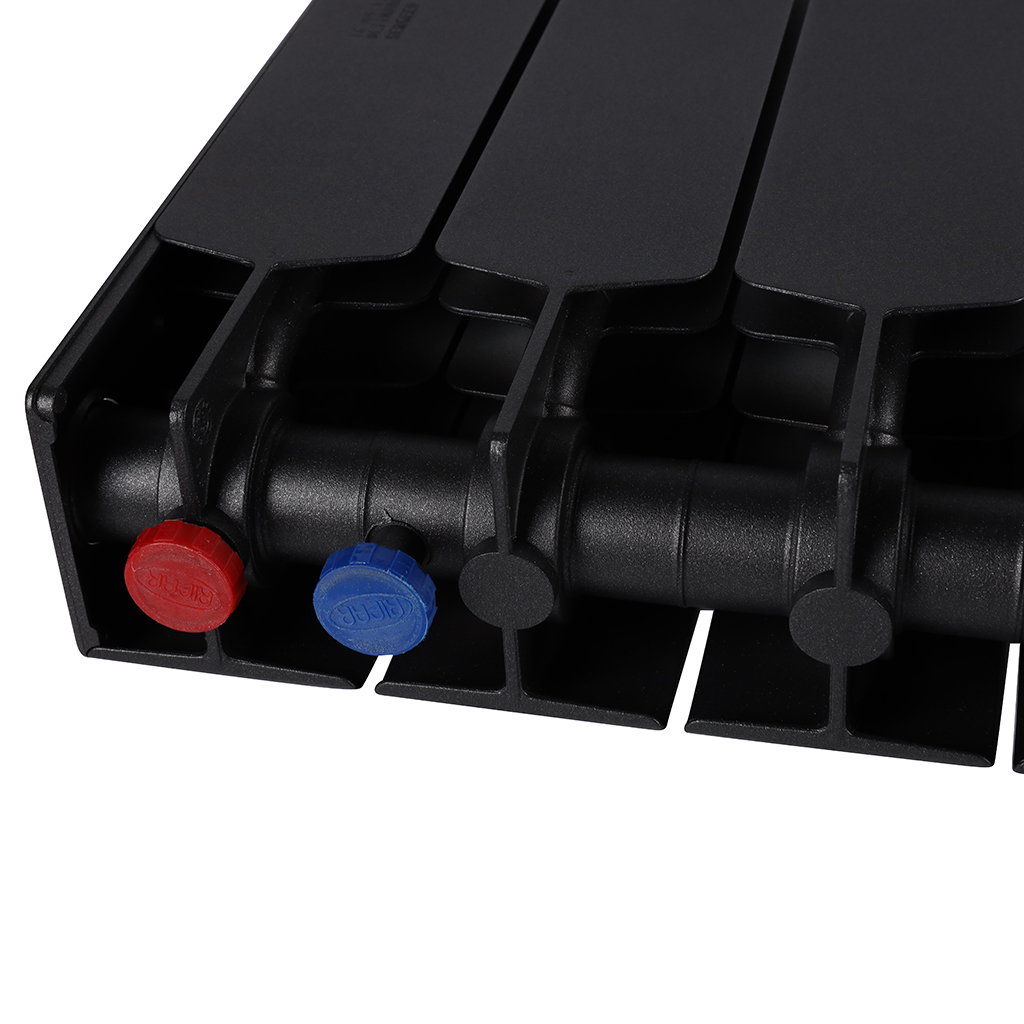 Радиатор биметаллический RIFAR SUPReMO VENTIL 350 SVR 14 секций нижнее правое подключение (Цвет АНТРАЦИТ), 4RS35.VR-14-AN