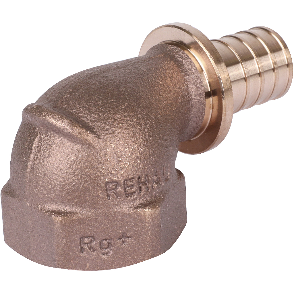 Угольник-переходник РЕХАУ RAUTITAN с внутренней резьбой 25-Rp 1 RX+ для труб из сшитого полиэтилена аксиальный, 14563571001