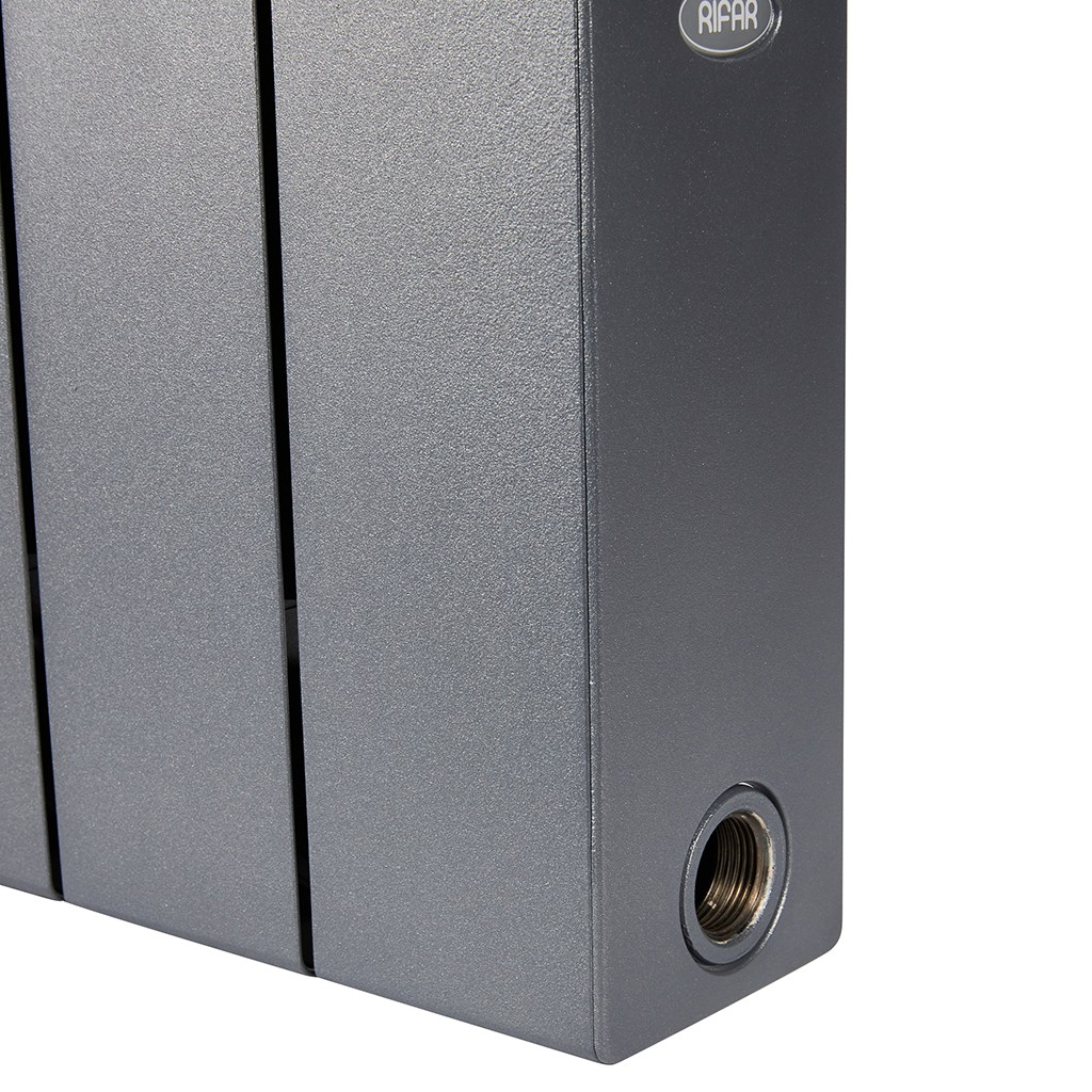 Радиатор биметаллический RIFAR SUPReMO 350 10 секций боковое подключение (ТИТАН), 4RS35-10-TI