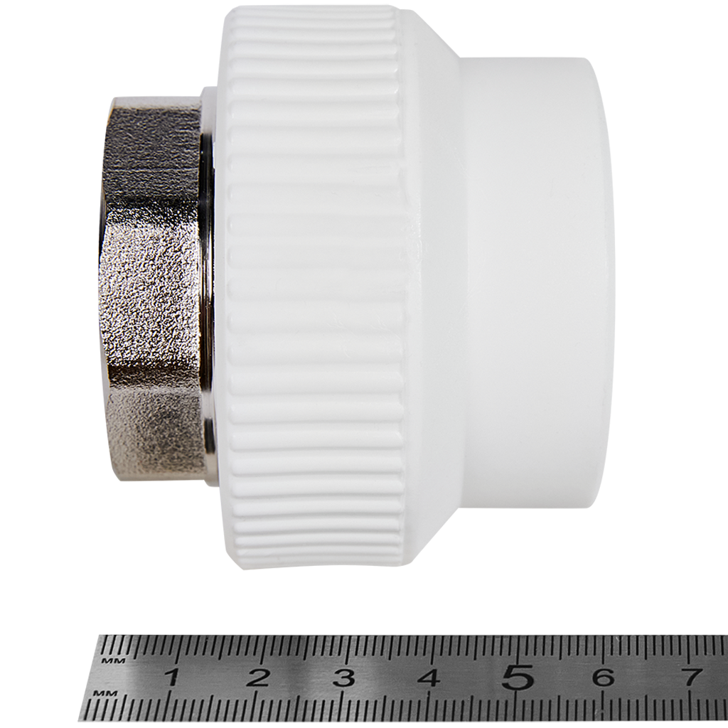 Муфта комбинированная Pro Aqua d= 40-1.1/4 PP-R под ключ ВР Белая