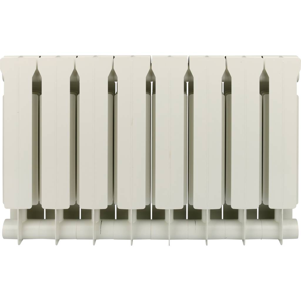 Радиатор биметаллический Global STYLE EXTRA 350 8 секций боковое подключение (белый RAL 9010), STE03501008