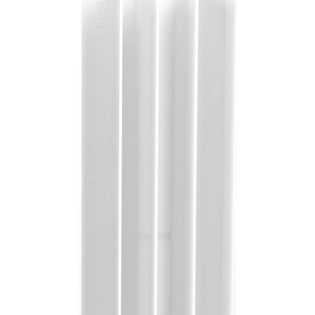 Радиатор биметаллический STOUT STYLE 350 8 секций боковое подключение (белый RAL 9010)