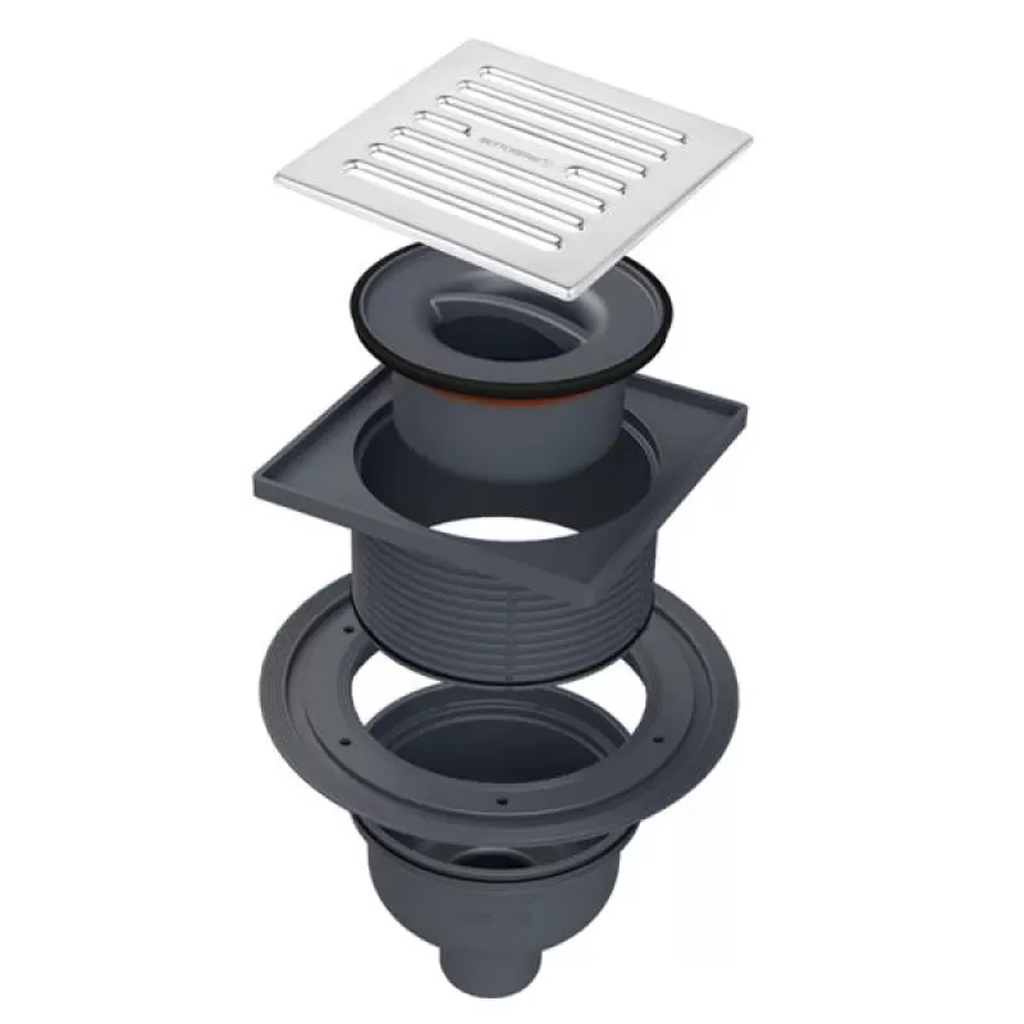 Трап с мульти-сифоном BETTOSERB 15х15, вертикальный выпуск