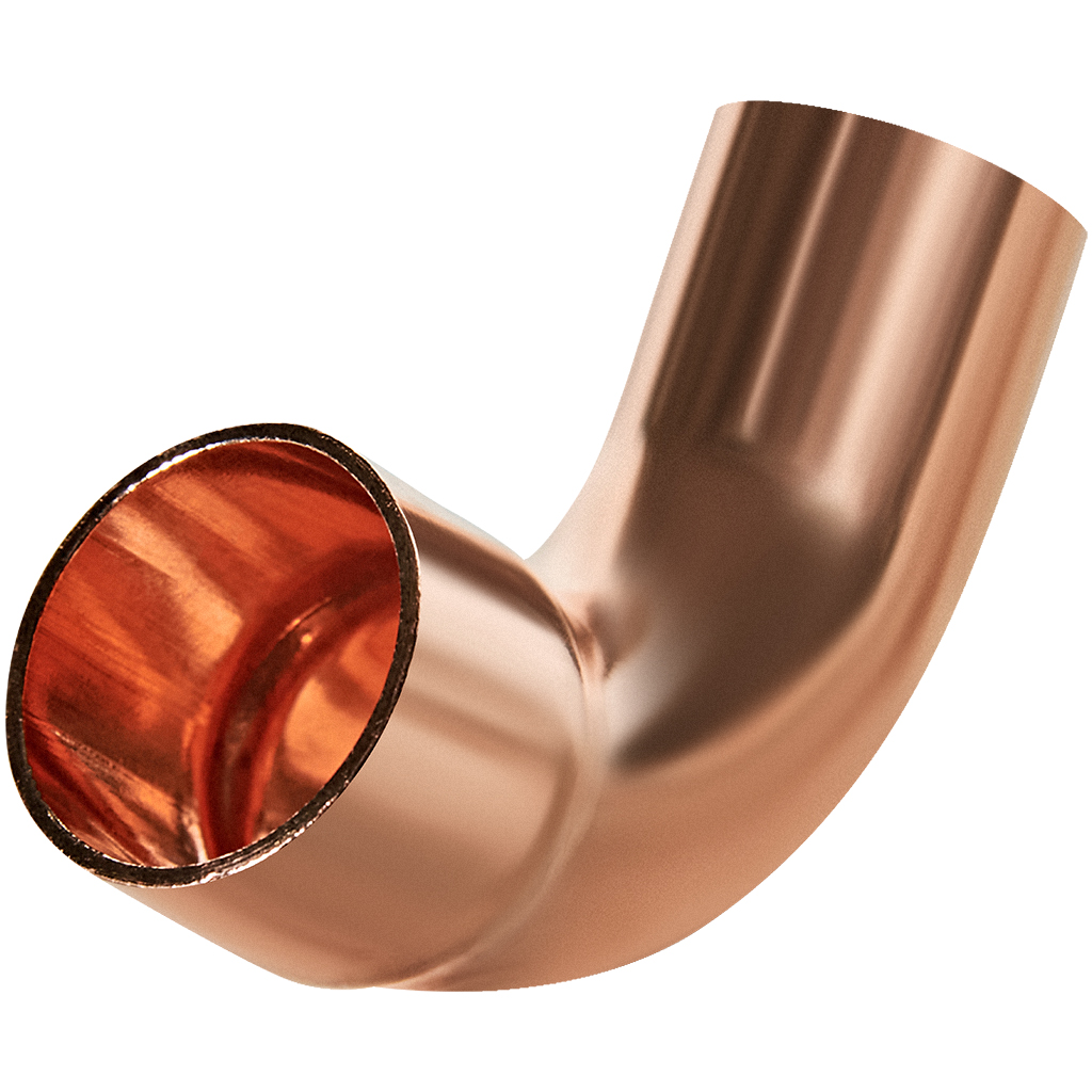 Отвод JINTIAN 90° ВП-НП 15 из меди под пайку, JT-15001A15E