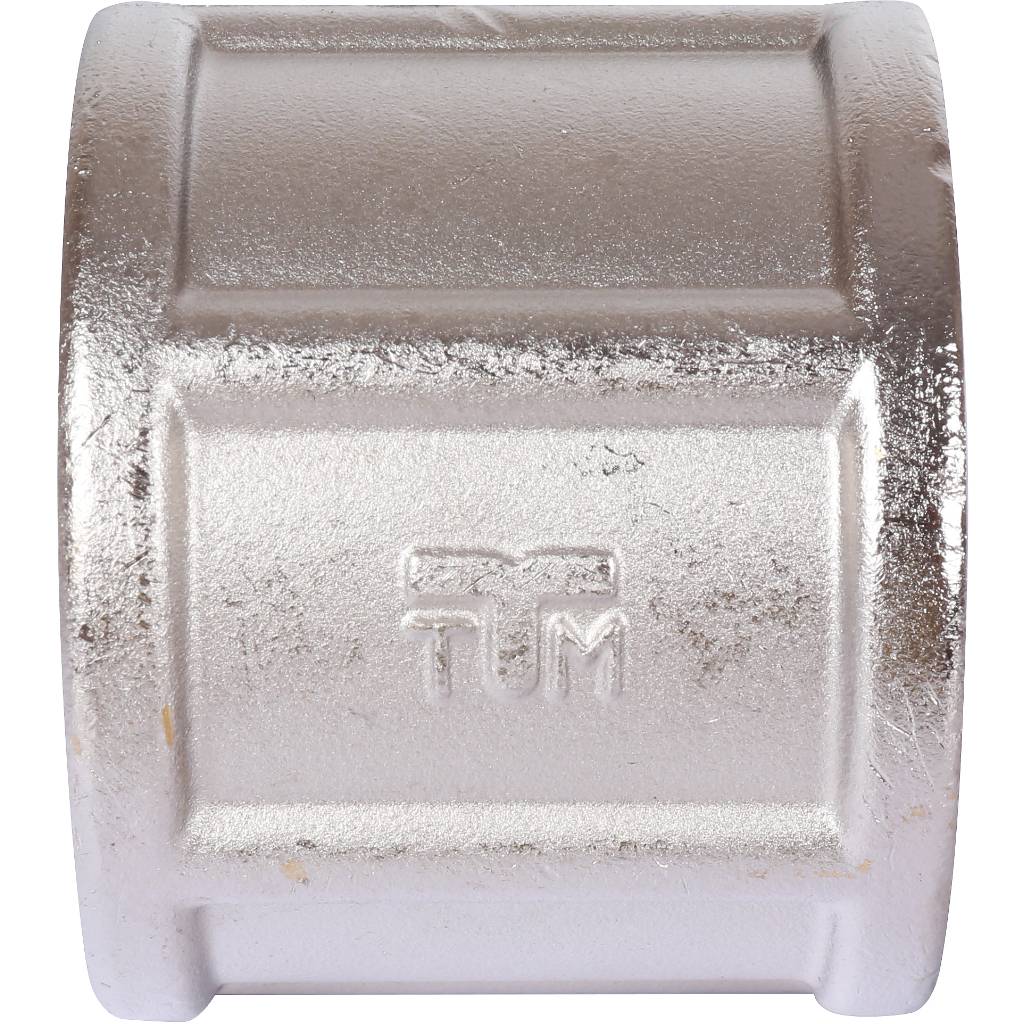 Муфта TIEMME ВВ 2х2 никель, 1500478