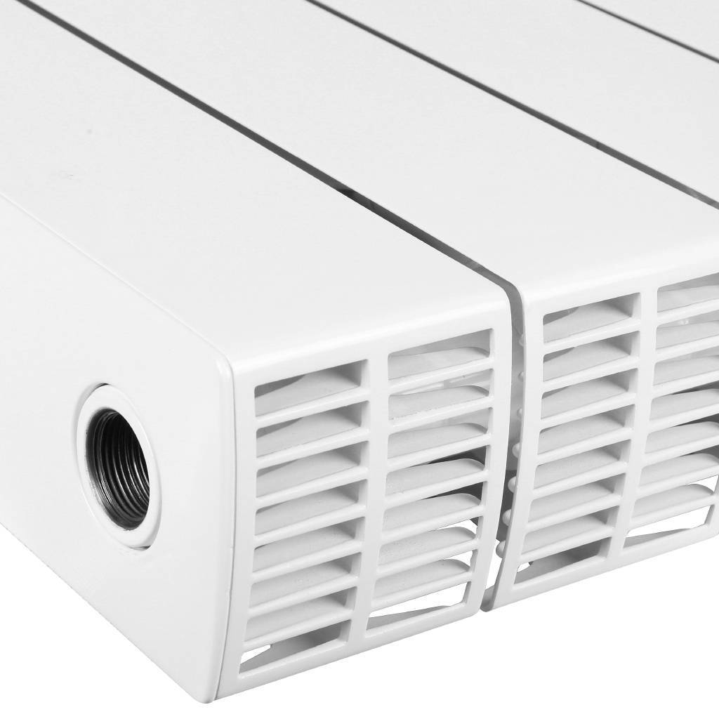 Радиатор биметаллический RIFAR SUPReMO 800 8 секции боковое подключение (белый RAL 9016), 4RS80-8