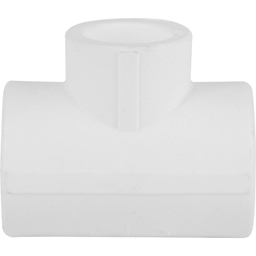 Тройник переходной Kalde 25х20х25 для полипропиленовых труб под сварку (цвет белый), R.3212-tio-252025