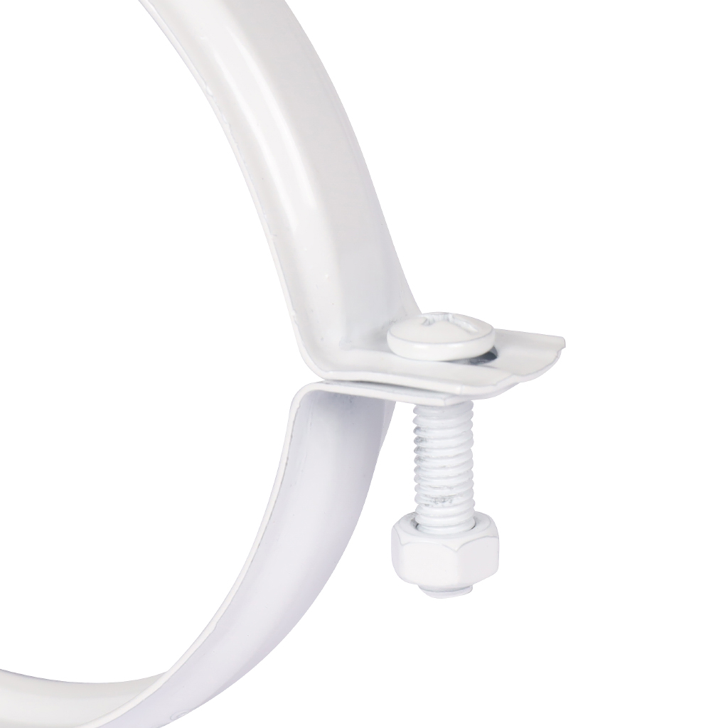 Крепление к стене металлическое белое ROMMER D100 (хомут), RCA-6010-000003