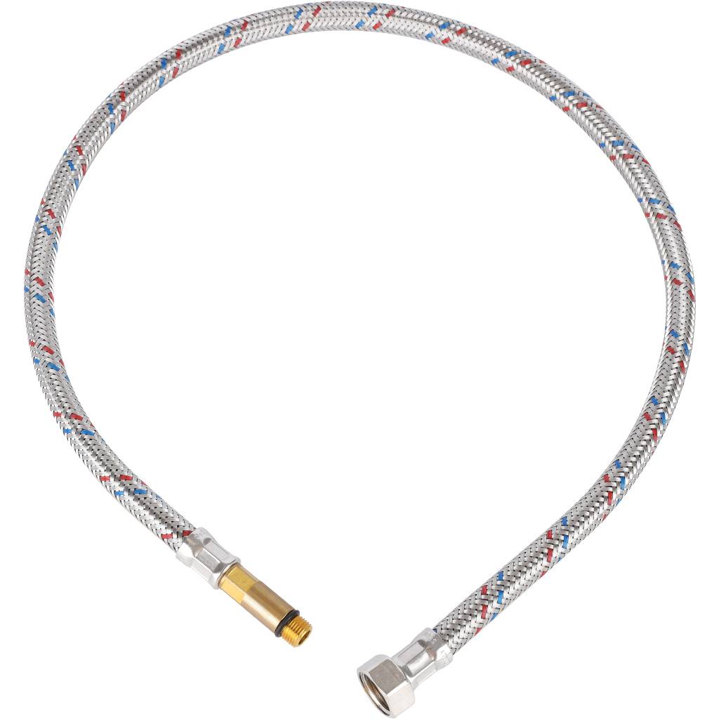 Гибкая подводка для воды STOUT M 10 (35мм) х ВР 3/8, длина 800 мм, SHF-0038-351015