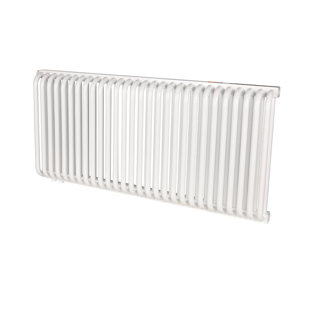 2-х трубчатый радиатор стальной ROMMER RST 2050/28 секций нижнее правое подключение RAL9016, RST-205028-020