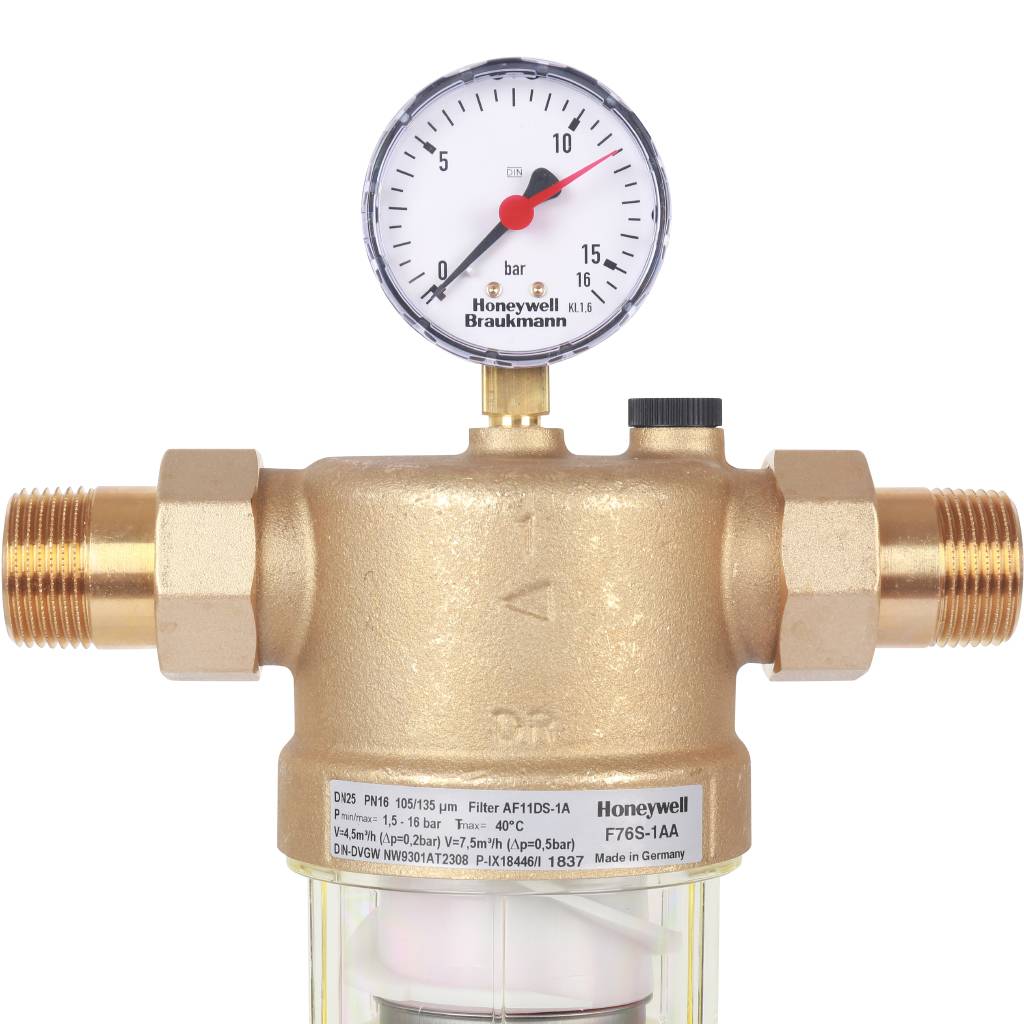 Фильтр Honeywell (Resideo Braukmann) F76S-1 AA  (АВ, АС, AD) на холодную воду, 1