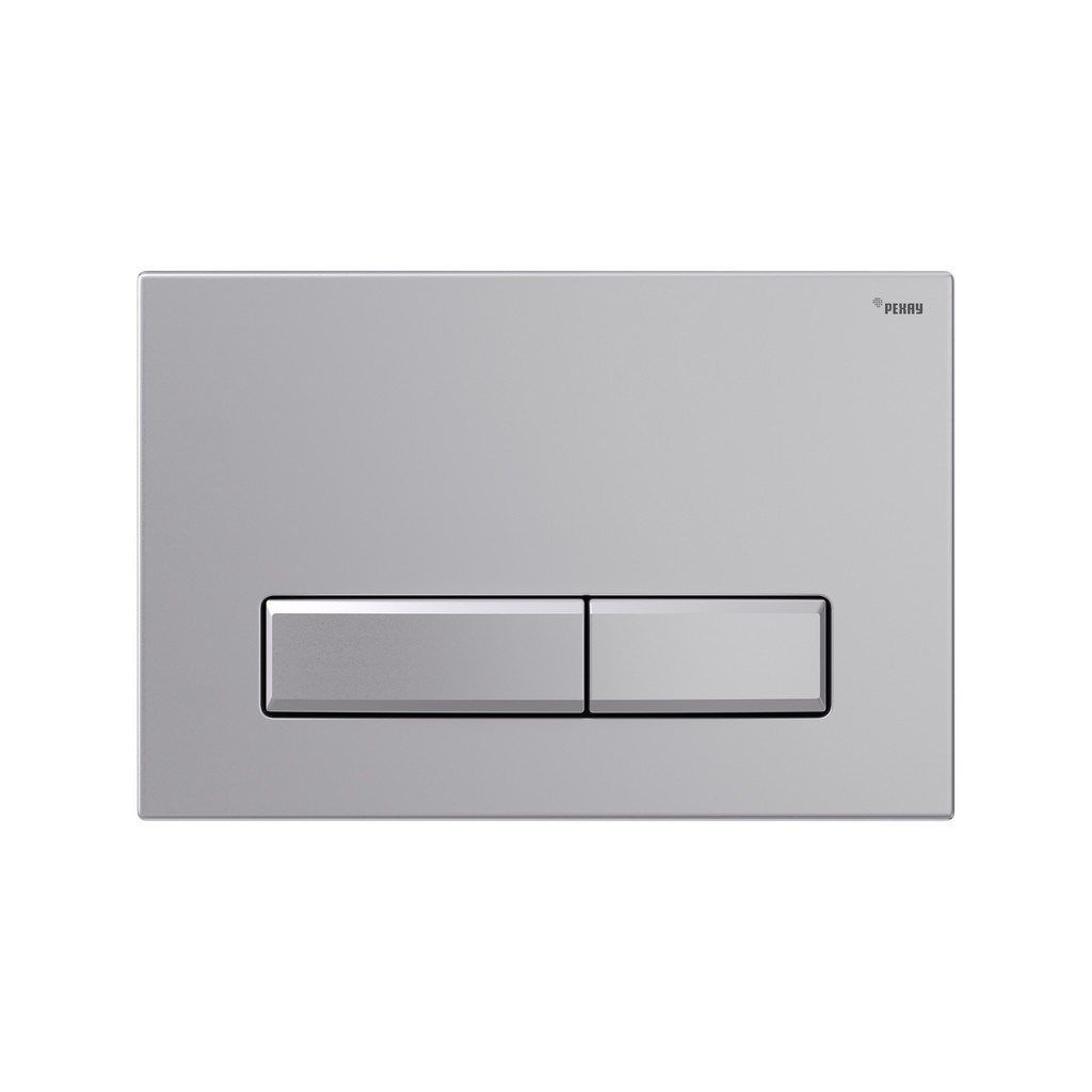 Панель смыва РЕХАУ NOVA LONG 001 с прямоугольными клавишами, пластик, серебристый, матовый, 19102331001