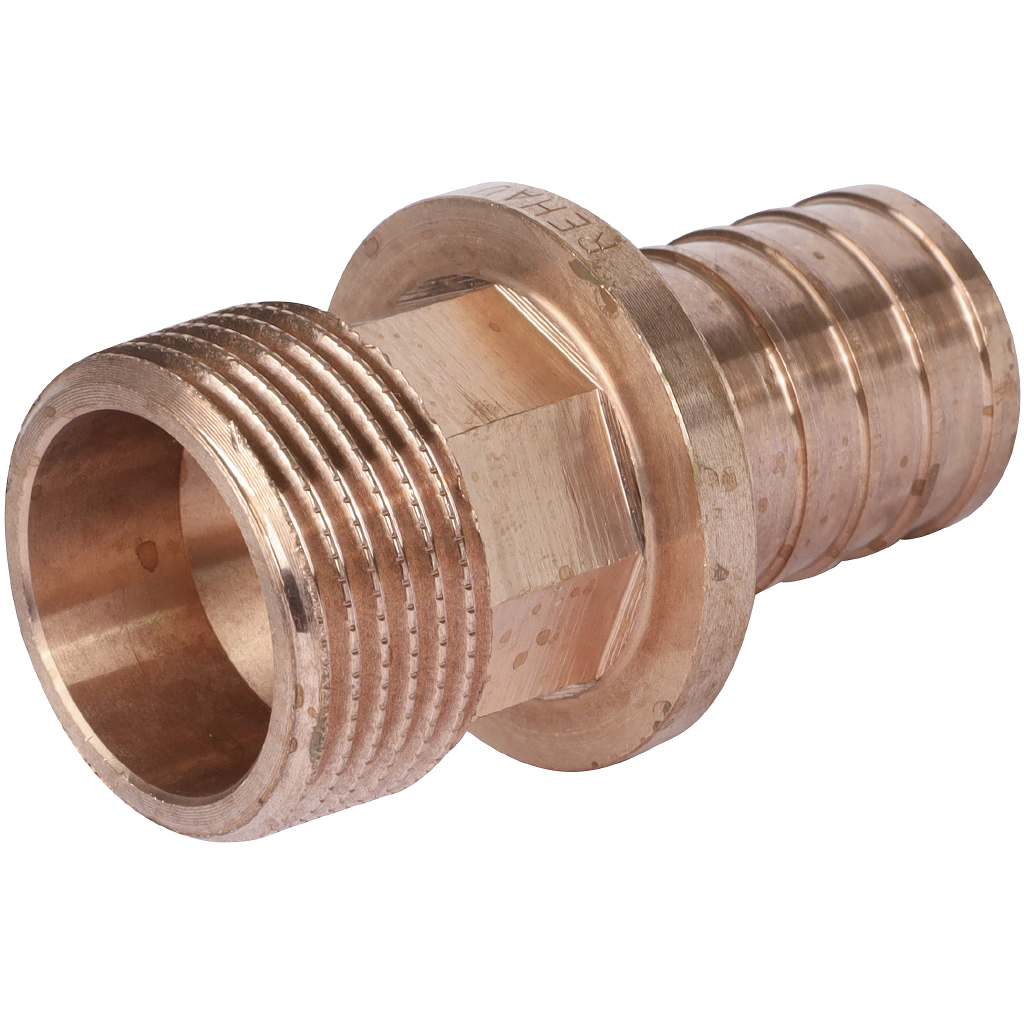 Переходник РЕХАУ RAUTITAN с наружной резьбой 32-R 1 RX+ для труб из сшит полиэтил аксиальный