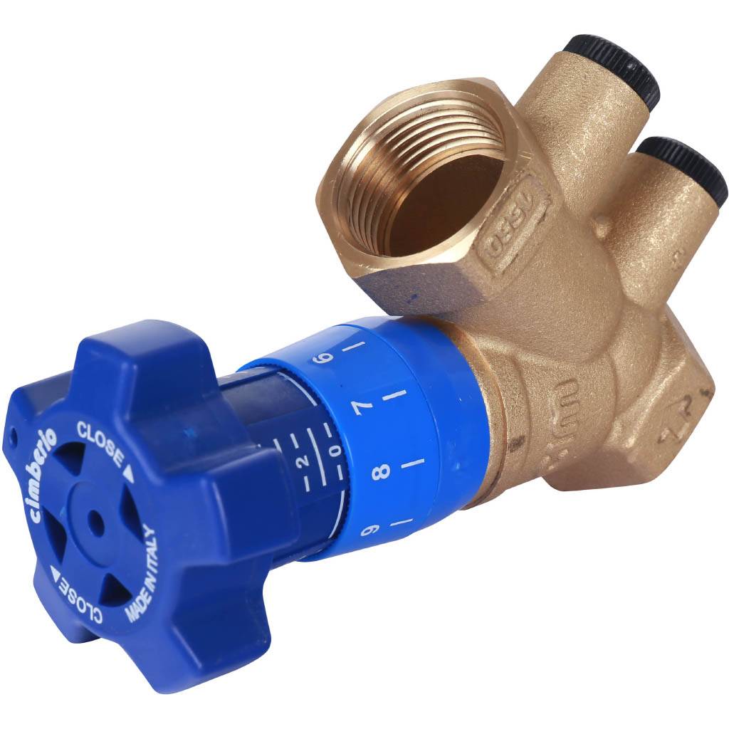 Клапан балансировочный ручной Cimberio CIM 3/4  обычн. латунь Kvs=5,33 PN25 BB без изм. Ниппелей, CIM 787OT/2R 34