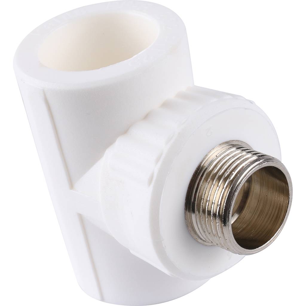 Тройник Kalde с наружной резьбой для полипропиленовых труб 32х3/4, 3222-tmo-320c32