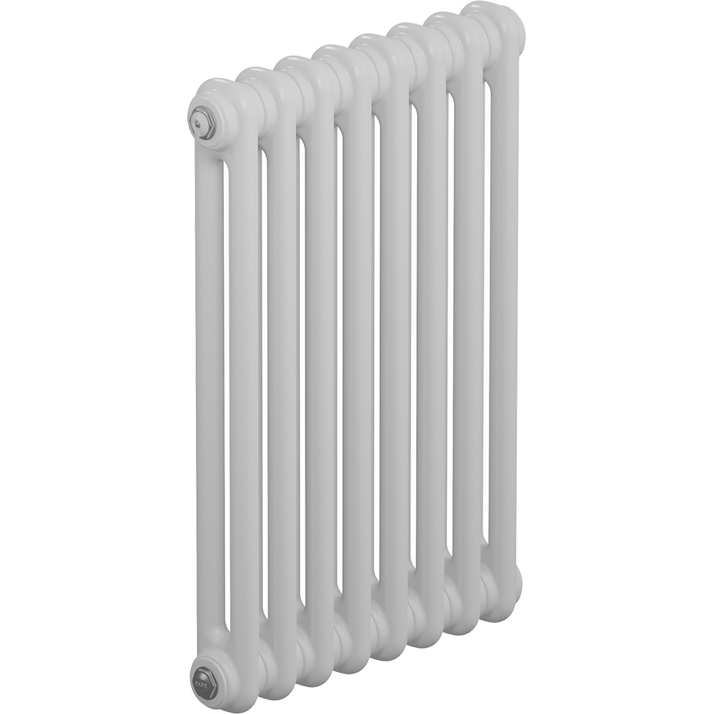 Трубчатый радиатор RIFAR TUBOG 2057/10 секций нижнее подключение DV1 (белый RAL 9016), TUB 2057-10-DV1