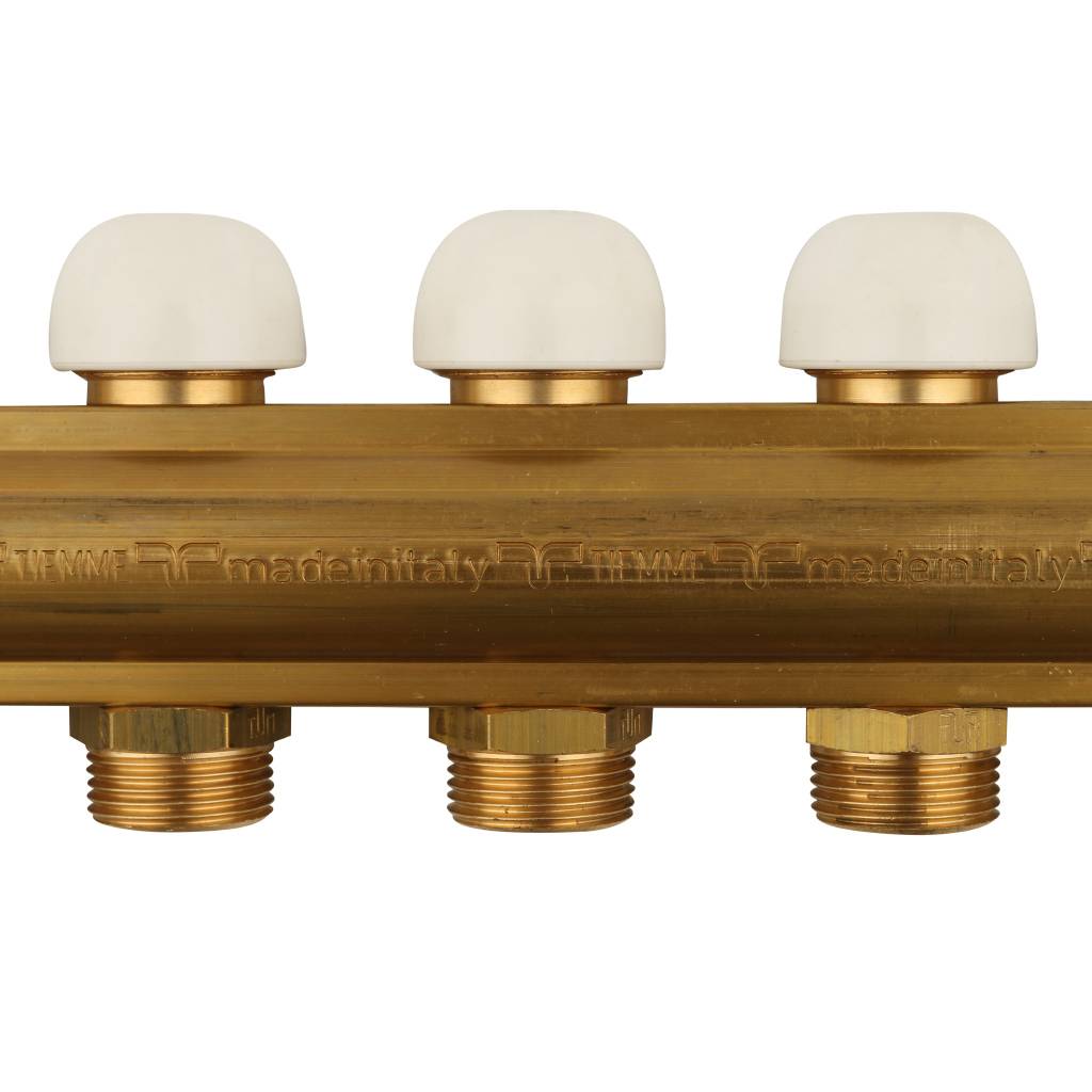 Коллектор в сборе на 9 выходов TIEMME 1х3/4 ЕК, 3870042(3875G060509)