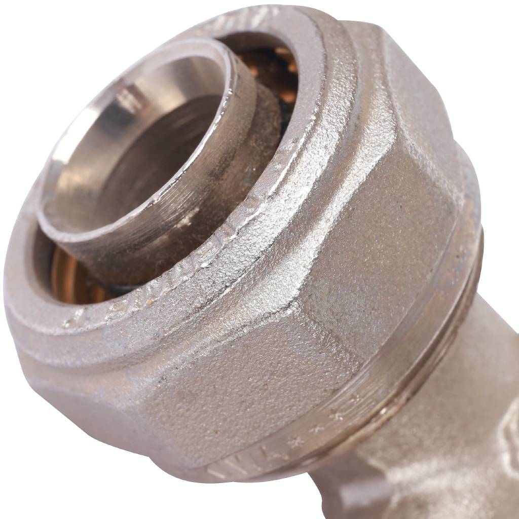 Тройник переходной TIEMME (26.3х20.2х26.3) для металлопластиковых труб винтовой, 1600037