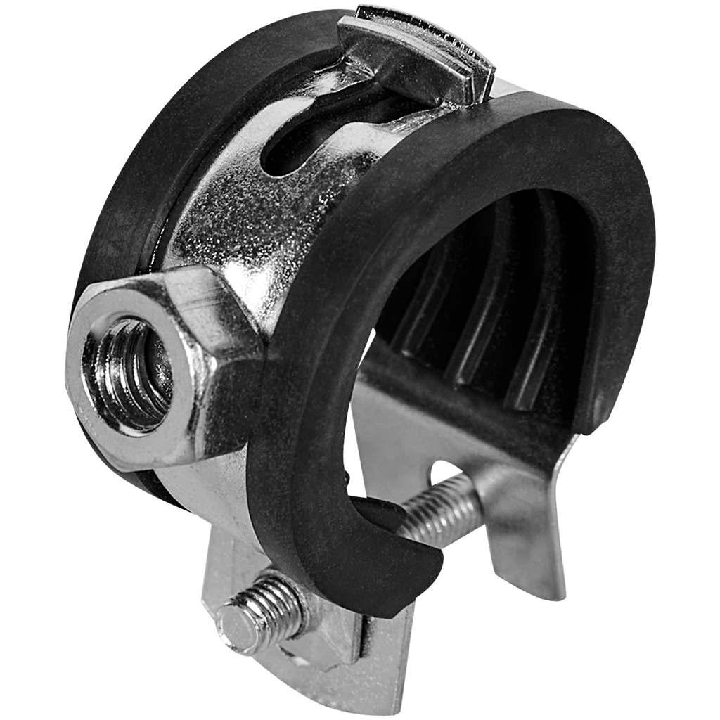 Хомут для труб STOUT одновинтовой с гайкой М8, 3/4 (25-28мм)