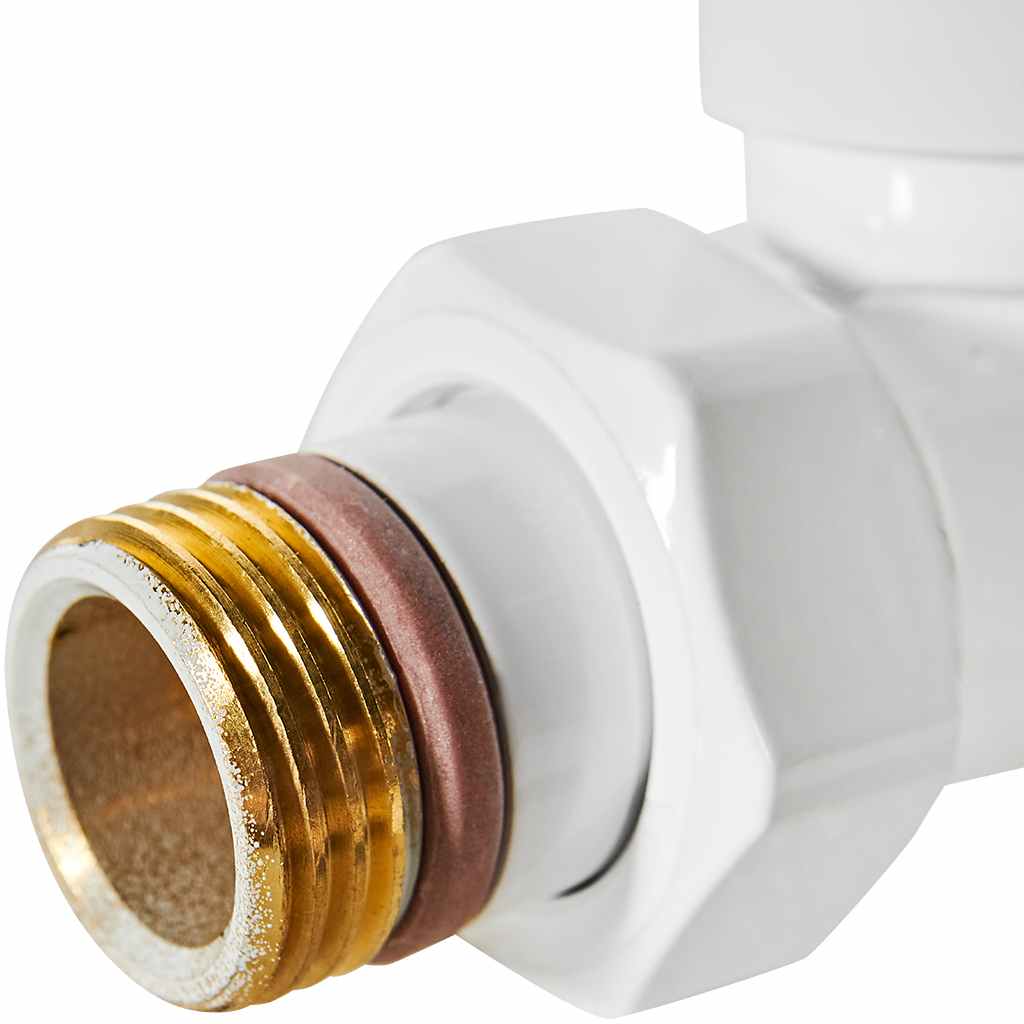 Клапан запорно-балансировочный STOUT Design белый, прямой 1/2, SVLD-0001-000015W