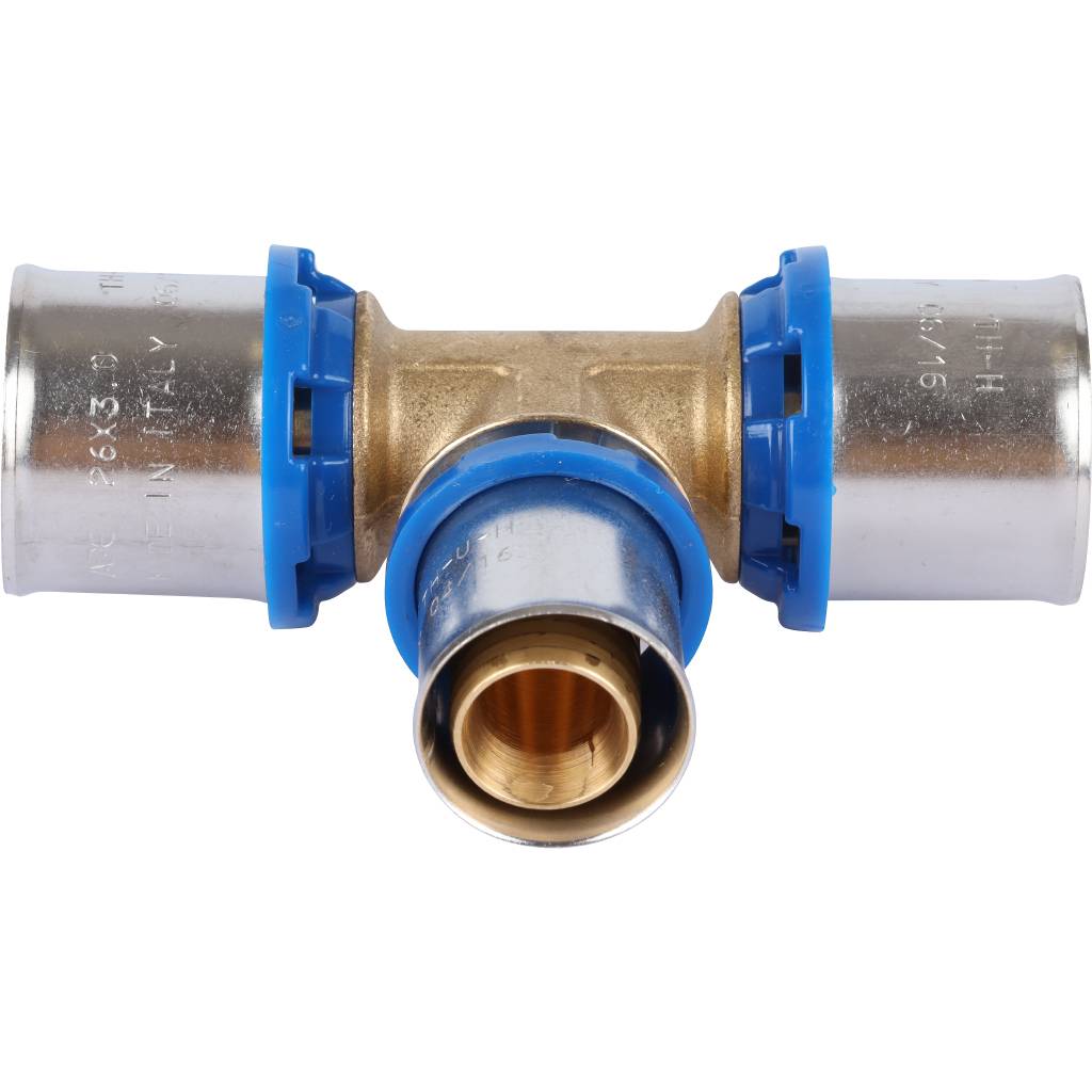 Тройник APE переходной 26х20х26 для металлопластиковых труб прессовой, ARL2400323