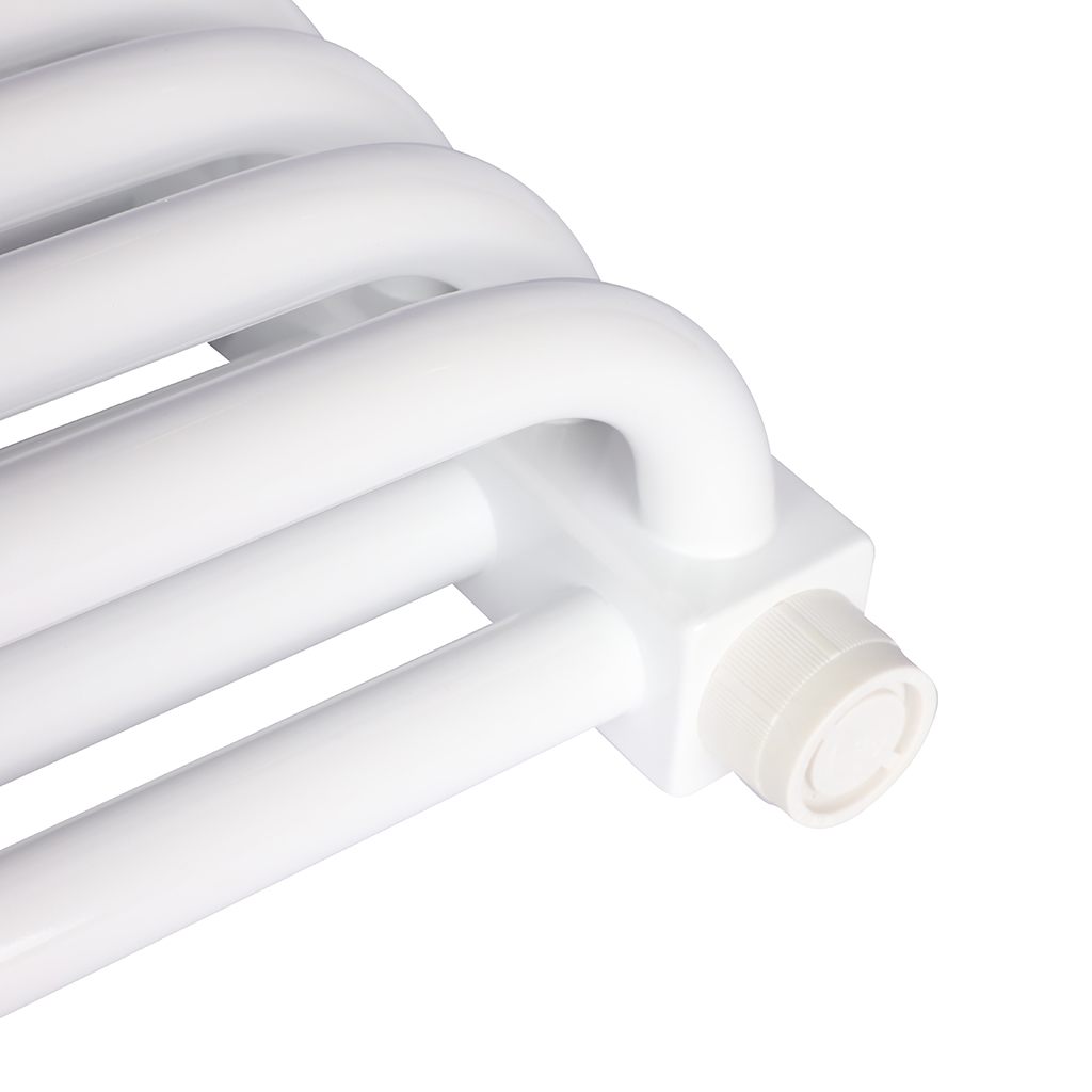 2-х трубчатый радиатор стальной ROMMER RST 2030/12 секций нижнее правое подключение RAL9016, RST-203012-020