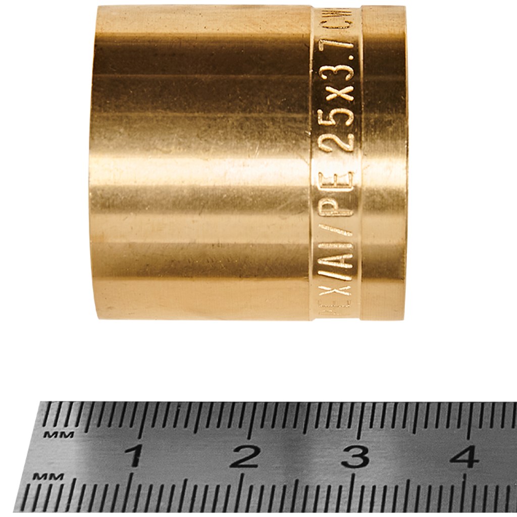 Монтажная гильза ROMMER 25 для труб из сшитого полиэтилена аксиальный, RFA-0020-000025