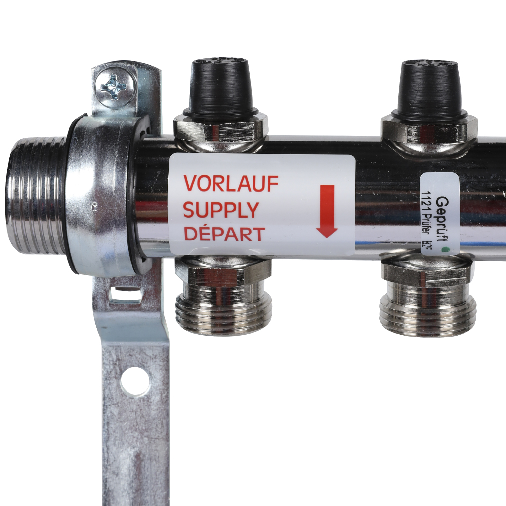 Распределительный коллектор РЕХАУ HKV на 2 контура (нерж .сталь), 12180211001