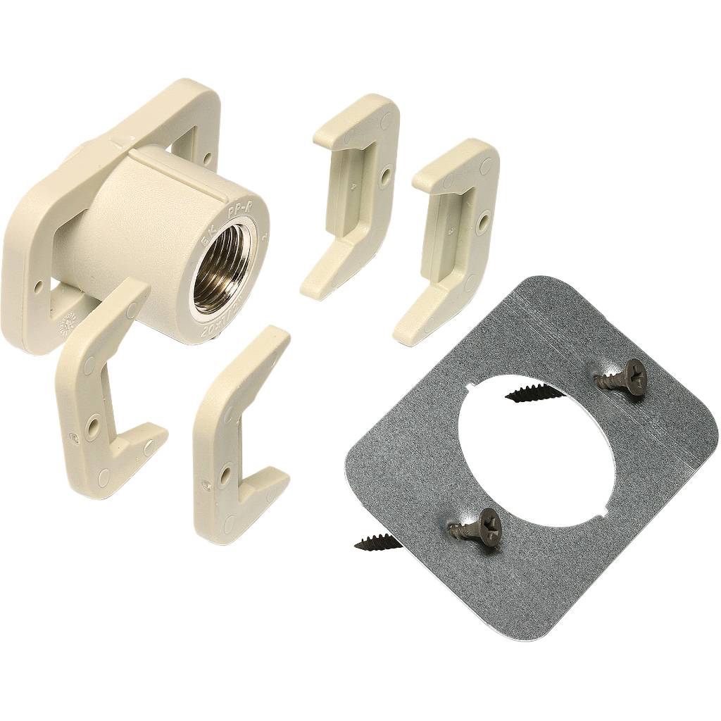 Муфта Ekoplastik ППР с внутр. резьбой и креплением для гипсокартона 20x1/2