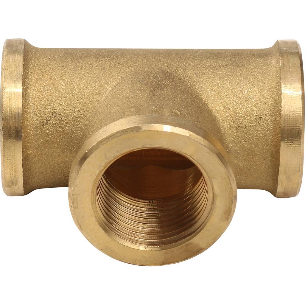 Тройник TIEMME ВВ 3/8 x3/8x3/8 для стальных труб резьбовой, 1500275