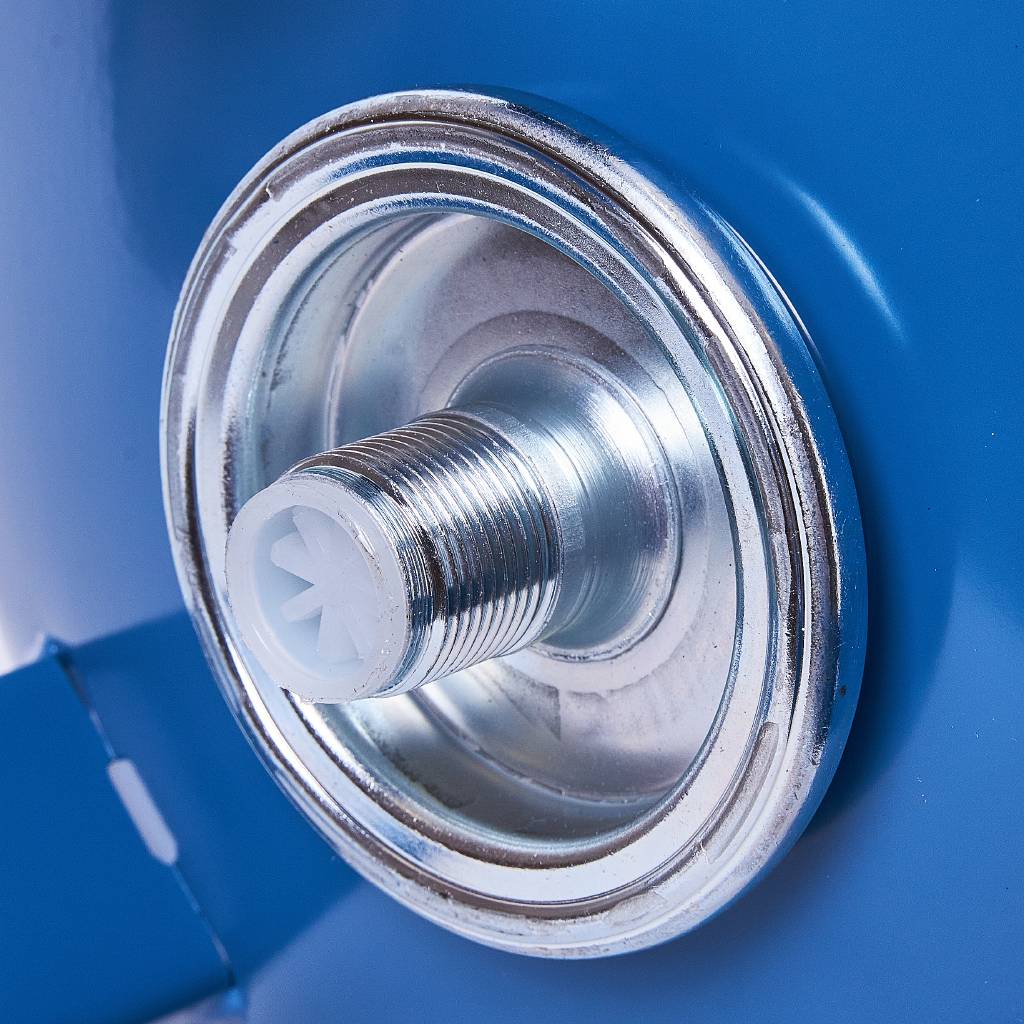 Расширительный бак Reflex DE 33 для водоснабжения вертикальный, ножки (цвет синий), 7305500