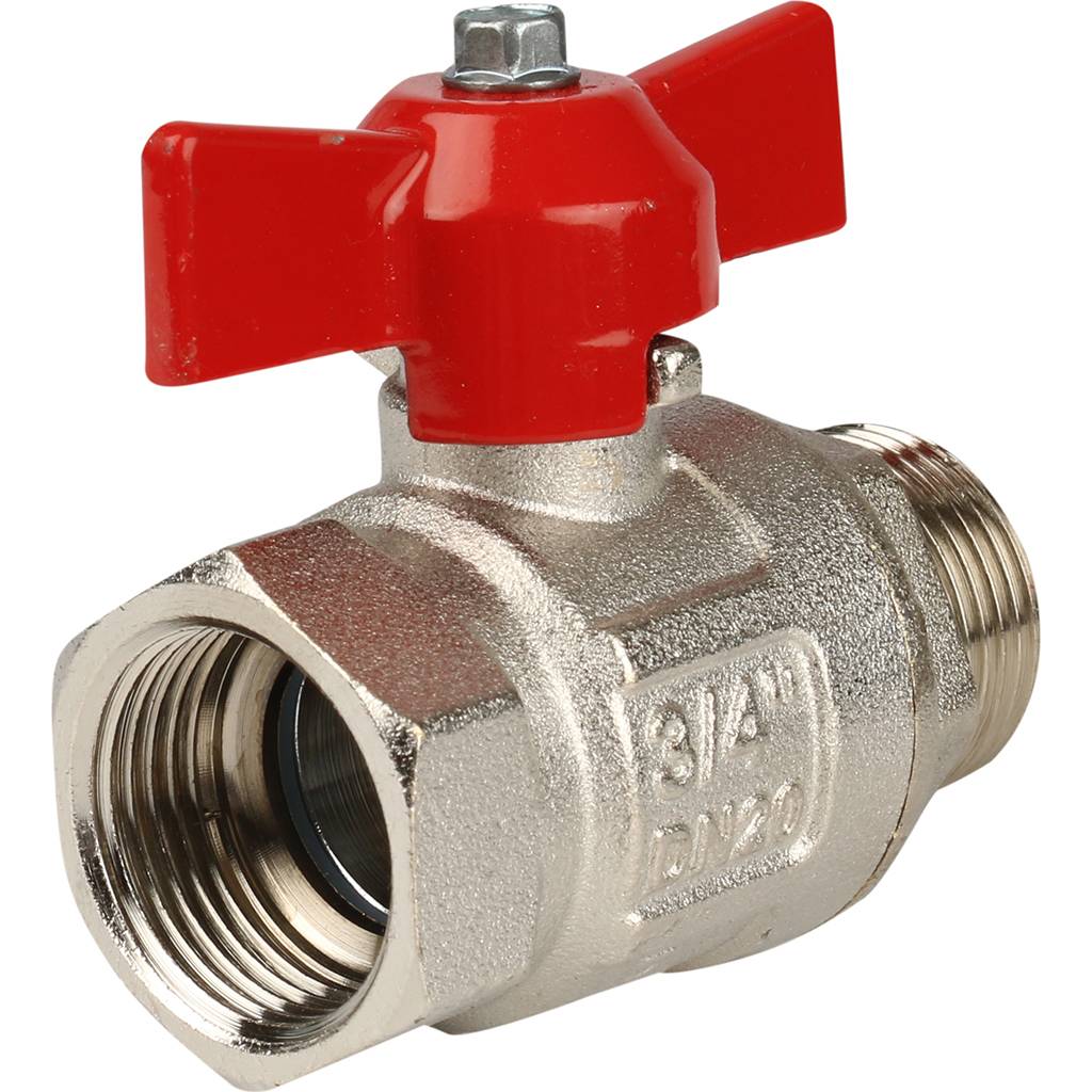 Кран шаровой Itap VIENNA 119 3/4 муфта/резьба стандартный проход (бабочка)