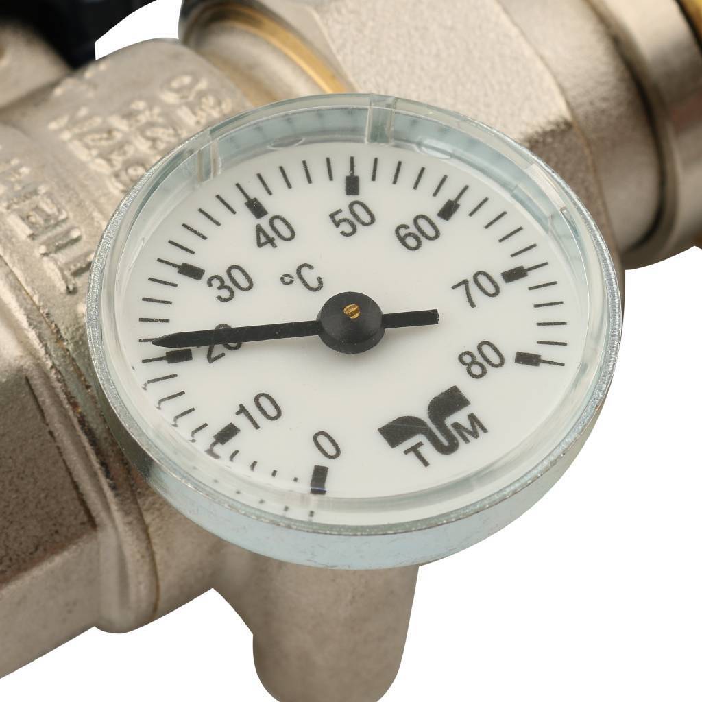 Коллектор в сборе с расходомерами на 10 выходов TIEMME 1х3/4 ЕК