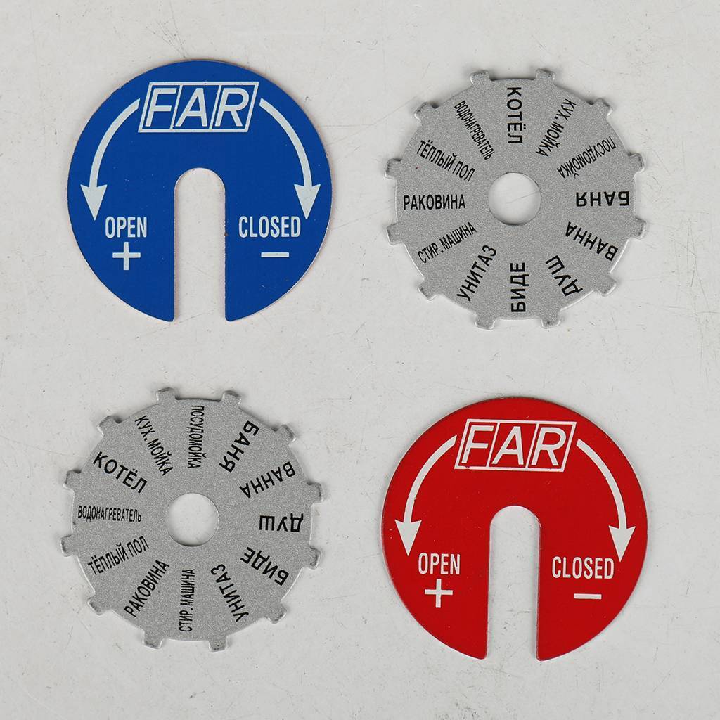 Коллектор распределительный FAR 1 , проходной, хромированный, 4 отвода 3/4  плоское уплотнение