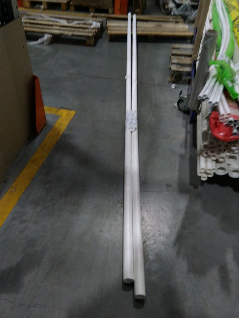 Уцененный товар (нетоварный вид): Труба армированная фольгой в центре Pro Aqua DUO SDR 6 Белая 4м PA3901650 PP-R, PA39016