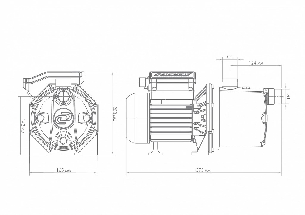 Насос поверхностный для водоснабжения ДЖИЛЕКС «ДЖАМБО» 60/35 Н, 3002