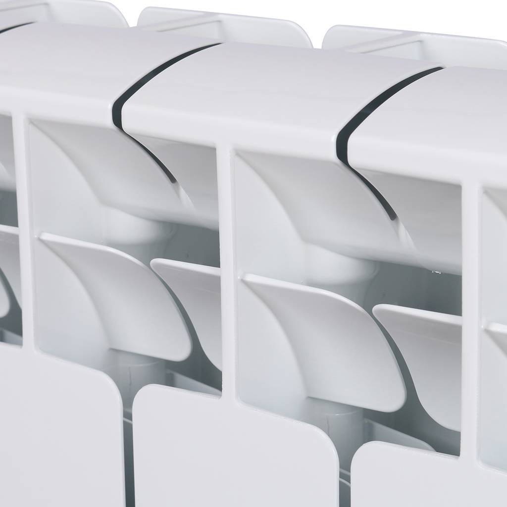 Радиатор биметаллический RIFAR BASE 500 11 секций боковое подключение (белый RAL 9016), 1RB50-11