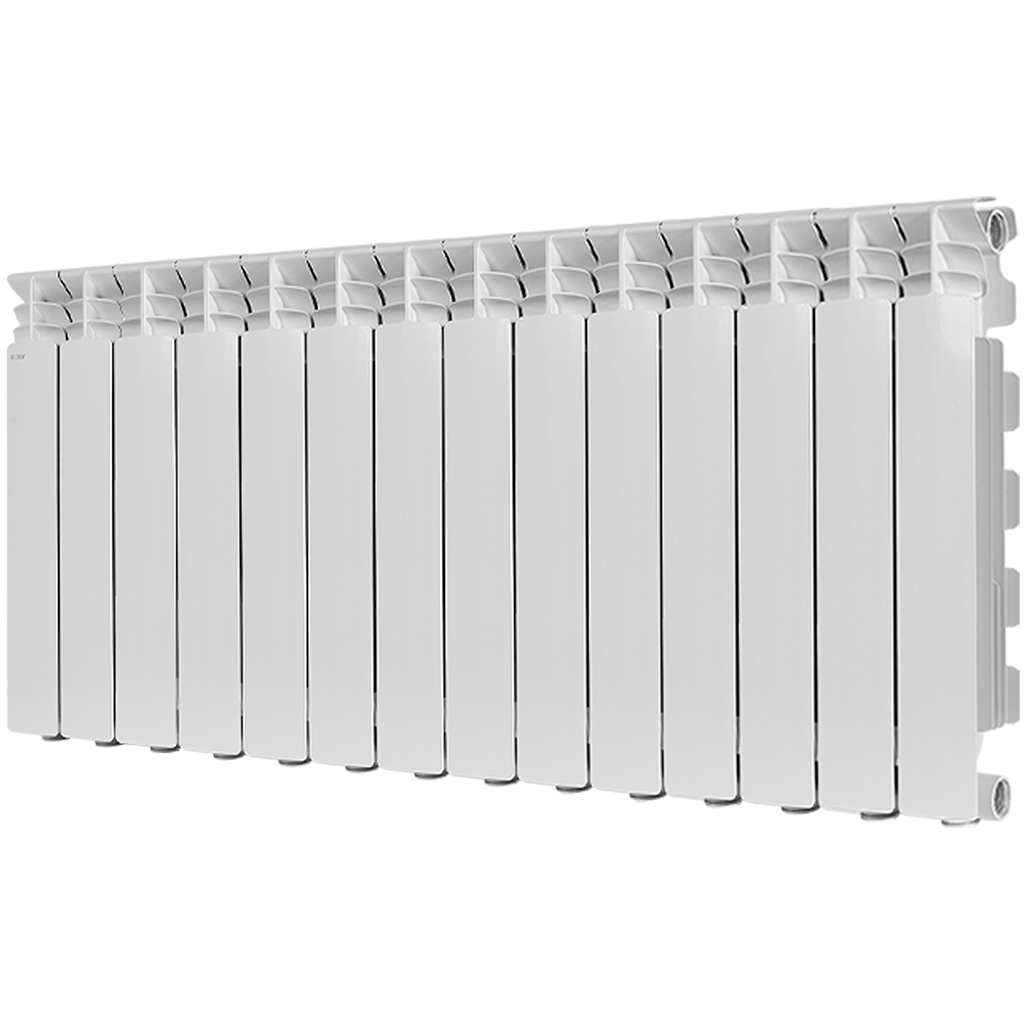Радиатор алюминиевый STOUT GAMMA 500 14 секций боковое подключение (белый RAL 9010), SRA-3310-050014
