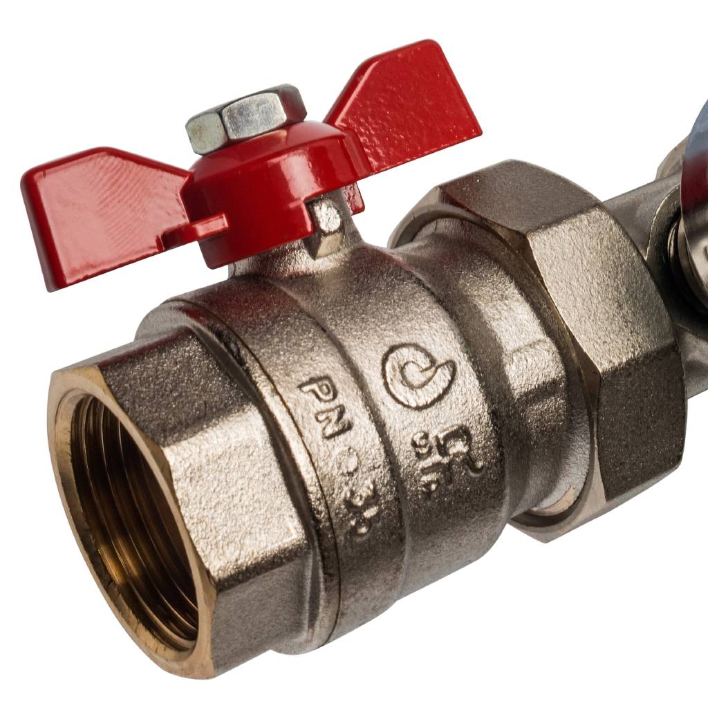 Распределительный коллектор из латуни без расходомеров STOUT 4 выхода, SMB 0468 000004