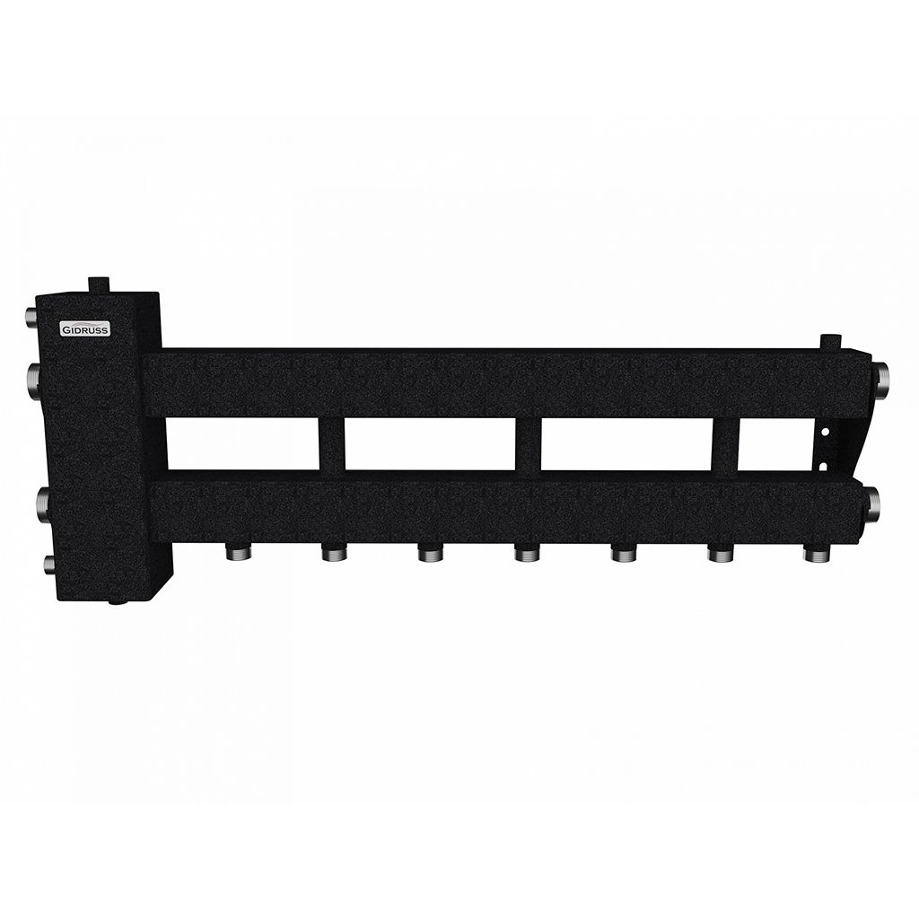 *BM 15010 21 GIDRUSS BM-150-4D (до 150 кВт, подкл. котла G 1 1/2, 3 контура G 1 + боковой контур G 1 1/2)